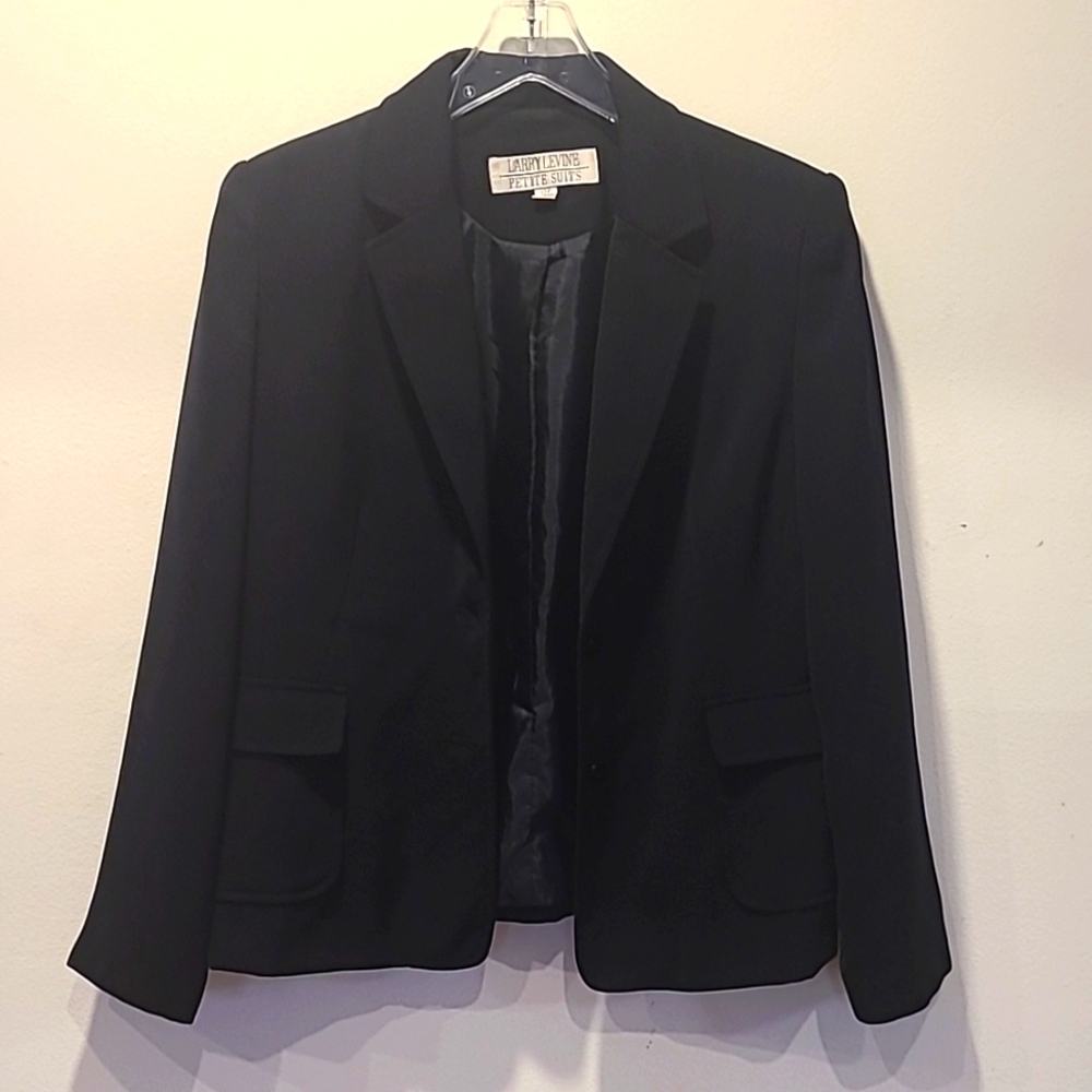 Larry Levine women's black suit jacket